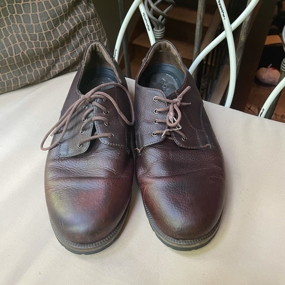 Columbia Salmon Harbor Leather Derby Shoe Brown 14 - Picture 2 of 7